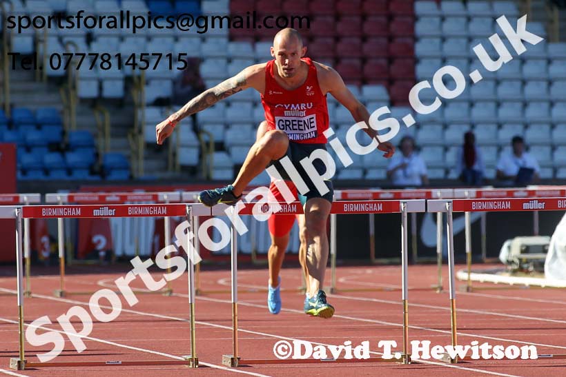 Mens 400 metres hurdles, Muller British Championships, Alexander Stadium, Birmingham. Photo: David T. Hewitson/Sports for All Pics